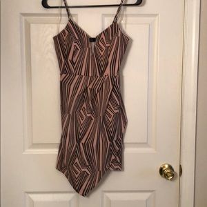 Asymmetric Mini Dress